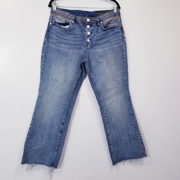 Blank NYC The Varick Kick Flare Rainbow Jeans - Picture 1 of 13